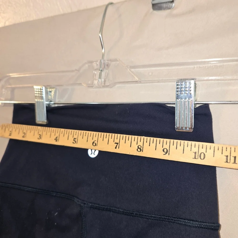 Lululemon Leggings 2 Women Navy Blue High-Rise Cropped Align Style LW6AGOS
